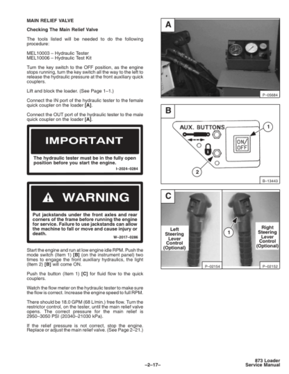 Bobcat 873 Loader Service Manual 2010 - Image 11