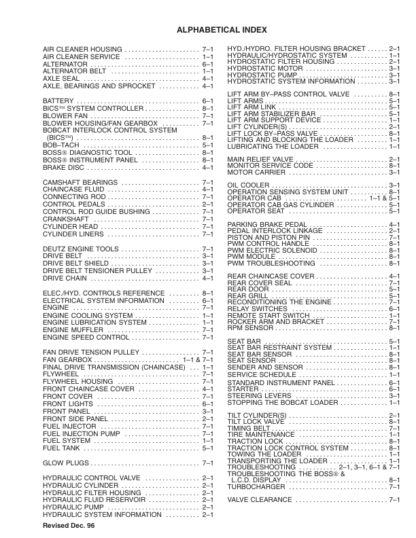 Bobcat 873 Loader Service Manual 2010 - Image 3