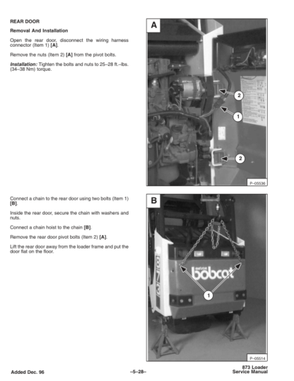 Bobcat 873 Loader Service Manual 2010 - Image 6
