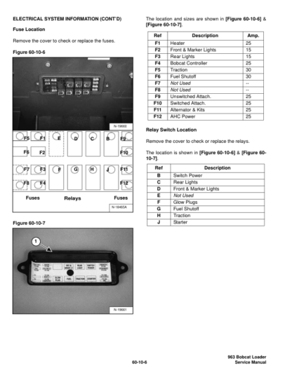 Bobcat 963 Skid Steer Loader Service Manual 6900988 - Image 7