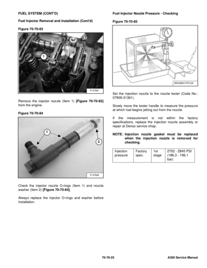 Bobcat A300 All-Wheel Steer Loader Service Manual SN A5GW11001 A5GY11001 - Image 10