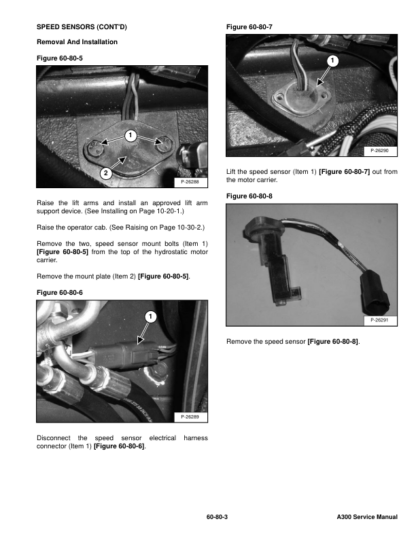 Bobcat A300 All-Wheel Steer Loader Service Manual SN A5GW20001 A5GY20001 - Image 11