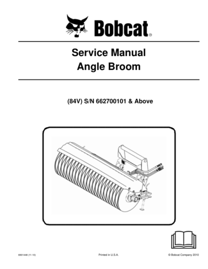 Bobcat Angle Broom 84V Service Manual - Image 2