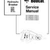 Bobcat B700 B850 B950 B1400 Hydraulic Breaker Service Manual - Image 2