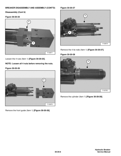 Bobcat B700 B850 B950 B1400 Hydraulic Breaker Service Manual - Image 7
