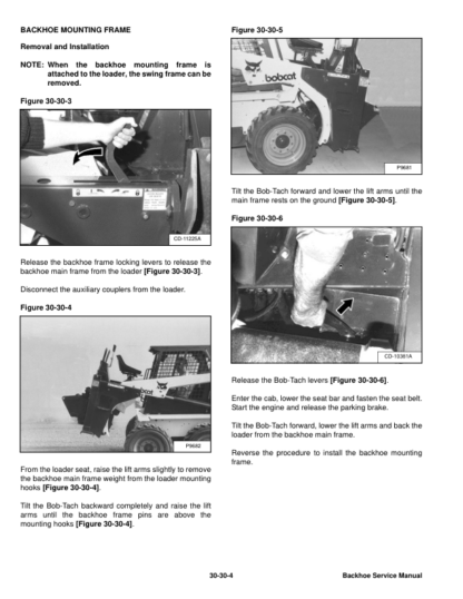 Bobcat Backhoe Service Manual - Image 8
