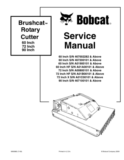 Bobcat Brushcat Rotary Cutter Service Manual - Image 2