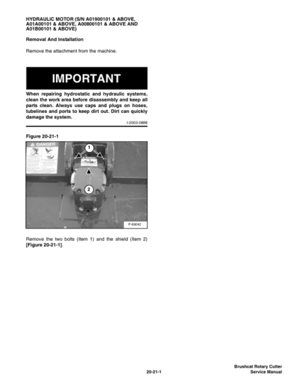 Bobcat Brushcat Rotary Cutter Service Manual - Image 9