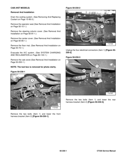 Bobcat CT335 Compact Tractor Service Manual - Image 11