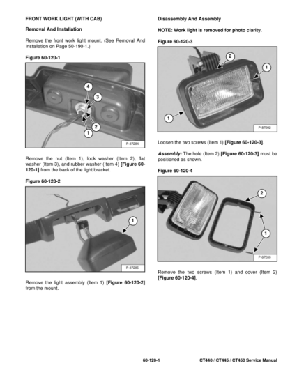 Bobcat CT440 CT445 CT450 Compact Tractor Service Manual - Image 12