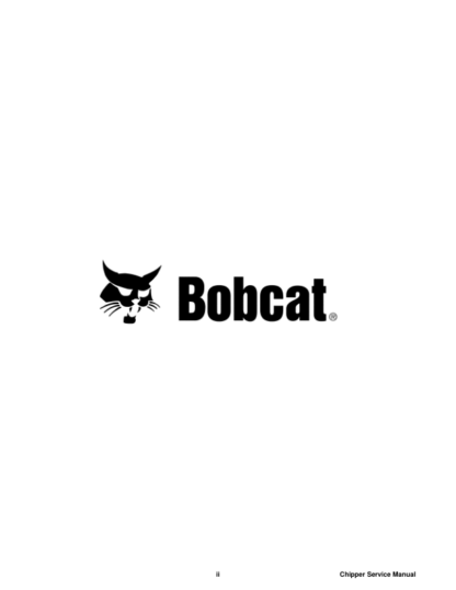 Bobcat Chipper WC-5A WC-8A WC-8B Service Manual - Image 5