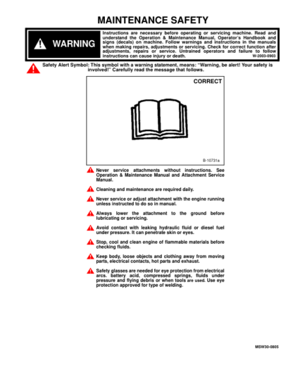 Bobcat Concrete Pump Service Manual SN 235400101 - Image 3