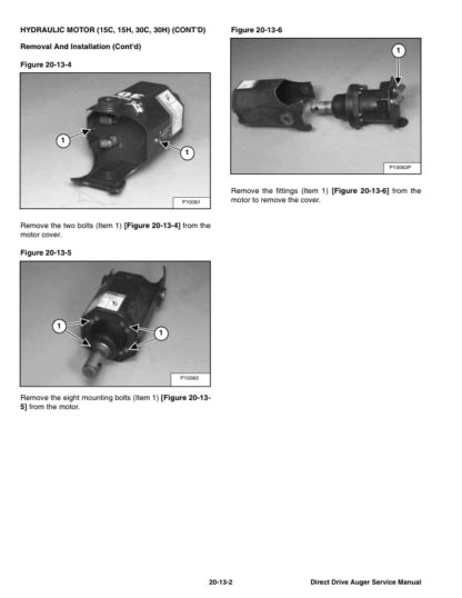 Bobcat Direct Drive Auger Service Manual - Image 6