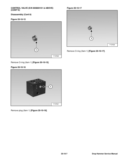 Bobcat Drop Hammer Service Manual SN 005800101 A78D00101 - Image 6