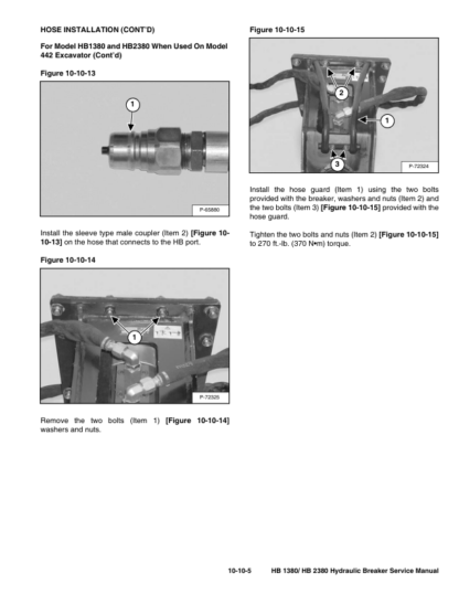 Bobcat HB1380 HB2380 Hydraulic Breaker Service Manual - Image 7