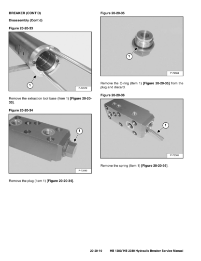Bobcat HB1380 HB2380 Hydraulic Breaker Service Manual - Image 10