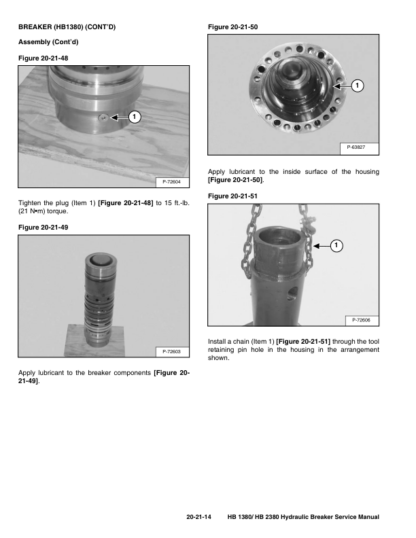 Bobcat HB1380 HB2380 Hydraulic Breaker Service Manual - Image 12