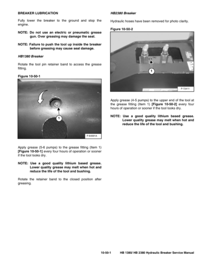 Bobcat HB1380 HB2380 Hydraulic Breaker Service Manual - Image 8