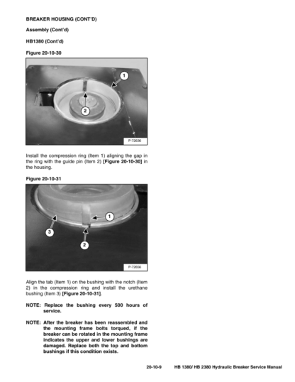 Bobcat HB1380 HB2380 Hydraulic Breaker Service Manual - Image 9