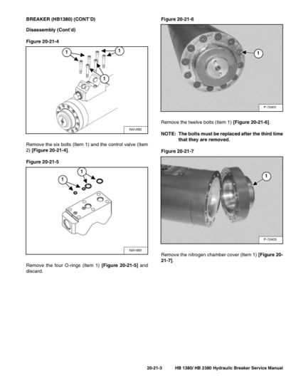 Bobcat HB1380 HB2380 Hydraulic Breaker Service Manual - Image 11