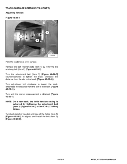 Bobcat MT52 MT55 Mini Track Loader Service Manual 2010 - Image 5