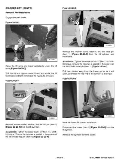 Bobcat MT52 MT55 Mini Track Loader Service Manual 2011 - Image 10