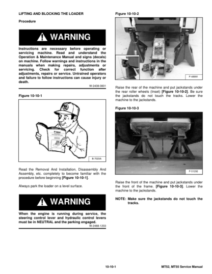 Bobcat MT52 MT55 Mini Track Loader Service Manual 2011 - Image 6