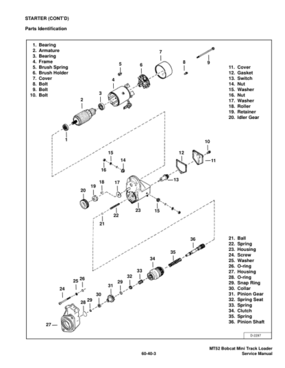 Bobcat MT52 Mini Track Loader Service Manual - Image 6