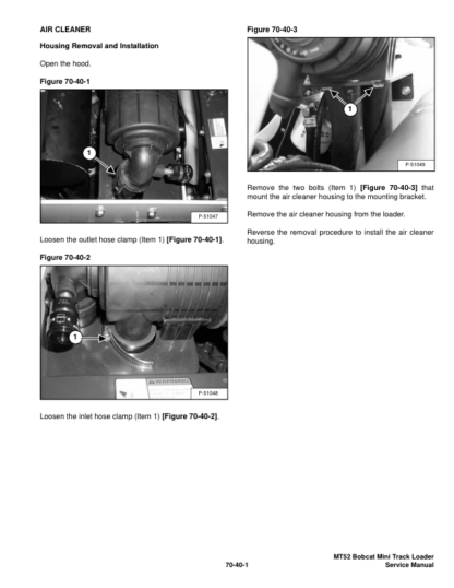 Bobcat MT52 Mini Track Loader Service Manual - Image 7