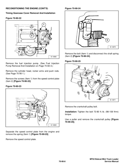 Bobcat MT52 Mini Track Loader Service Manual - Image 10