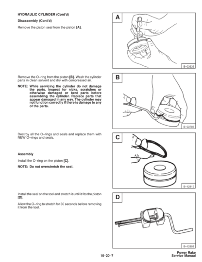 Bobcat Power Rake Attachments Service Manual SN 925100101 - Image 5