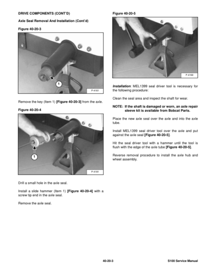Bobcat S100 Skidsteer Loader Service Manual SN A2G711001 A89L11001 - Image 6