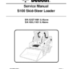 Bobcat S100 Skidsteer Loader Service Manual SN A2G711001 A89L11001 - Image 2