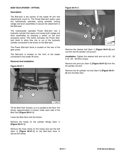 Bobcat S130 Skidsteer Loader Service Manual 2009 Edition - Image 9
