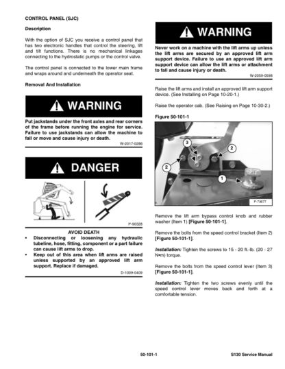 Bobcat S130 Skidsteer Loader Service Manual 2009 Edition - Image 10