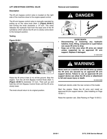 Bobcat S175 S185 Skidsteer Loaders Service Manual SN 530111001 - Image 6