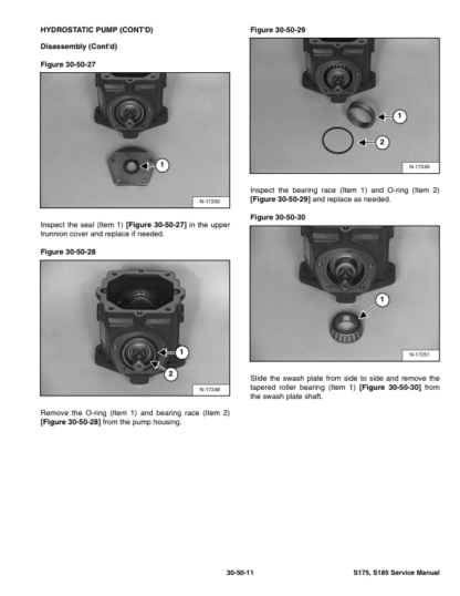 Bobcat S175 S185 Skidsteer Loaders Service Manual SN 530111001 - Image 8