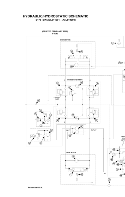 Bobcat S175 Skidsteer Loader Service Manual SN A3L511001 to A3L519999 - Image 10