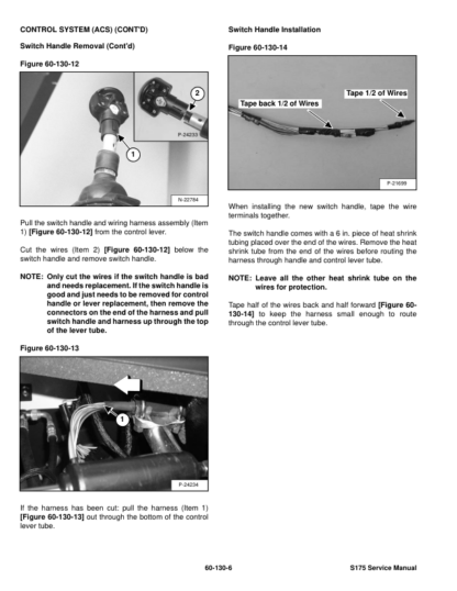 Bobcat S175 Skidsteer Loader Service Manual SN A3L520001 - Image 9