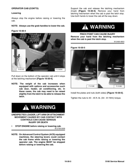 Bobcat S185 Skidsteer Loader Service Manual 2009 Edition - Image 6