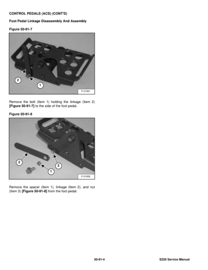 Bobcat S220 Skidsteer Loader Service Manual SN A5GK11001 A5GL11001 - Image 11