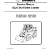 Bobcat S220 Skidsteer Loader Service Manual SN A5GK11001 A5GL11001 - Image 2