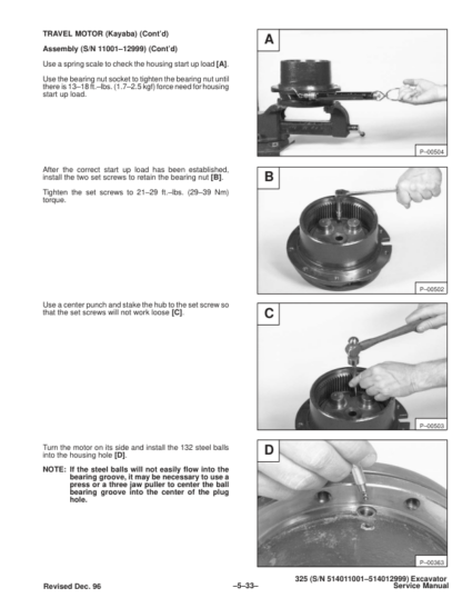Bobcat X325 Excavator Service Manual SN 514011001–514012999 - Image 8