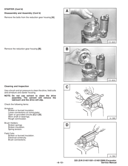 Bobcat X325 Excavator Service Manual SN 514011001–514012999 - Image 10