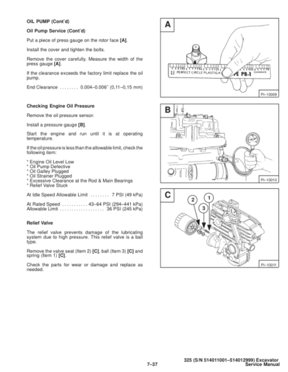 Bobcat X325 Excavator Service Manual SN 514011001–514012999 - Image 12