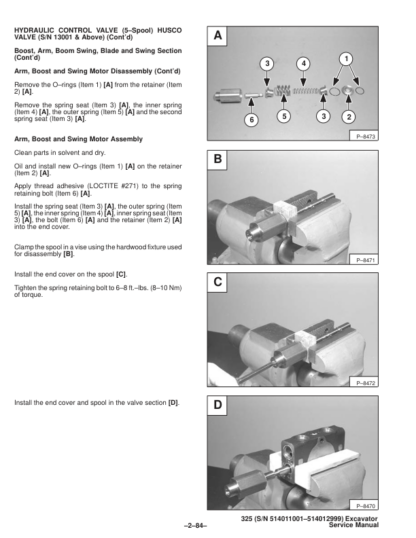 Bobcat X325 Excavator Service Manual SN 514011001–514012999 - Image 6
