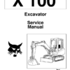 Bobcat X100 Excavator Service Manual - Image 2