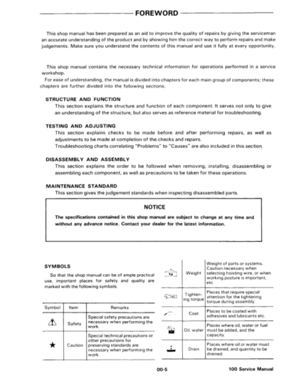 Bobcat X100 Excavator Service Manual - Image 4