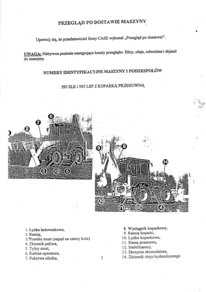CASE 595 SLE LSP Backhoe Loader Operator Manual PL - Image 6