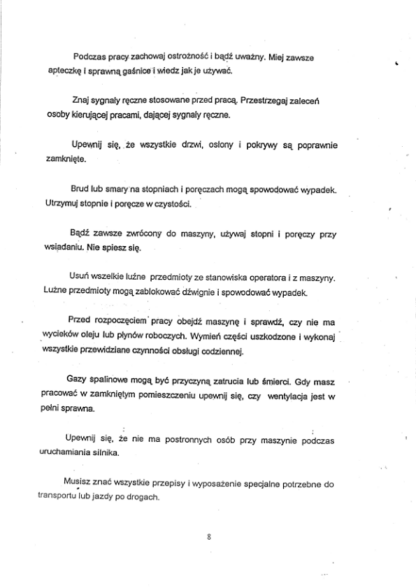 CASE 595 SLE LSP Backhoe Loader Operator Manual PL - Image 8